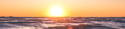 Sunset on the beach